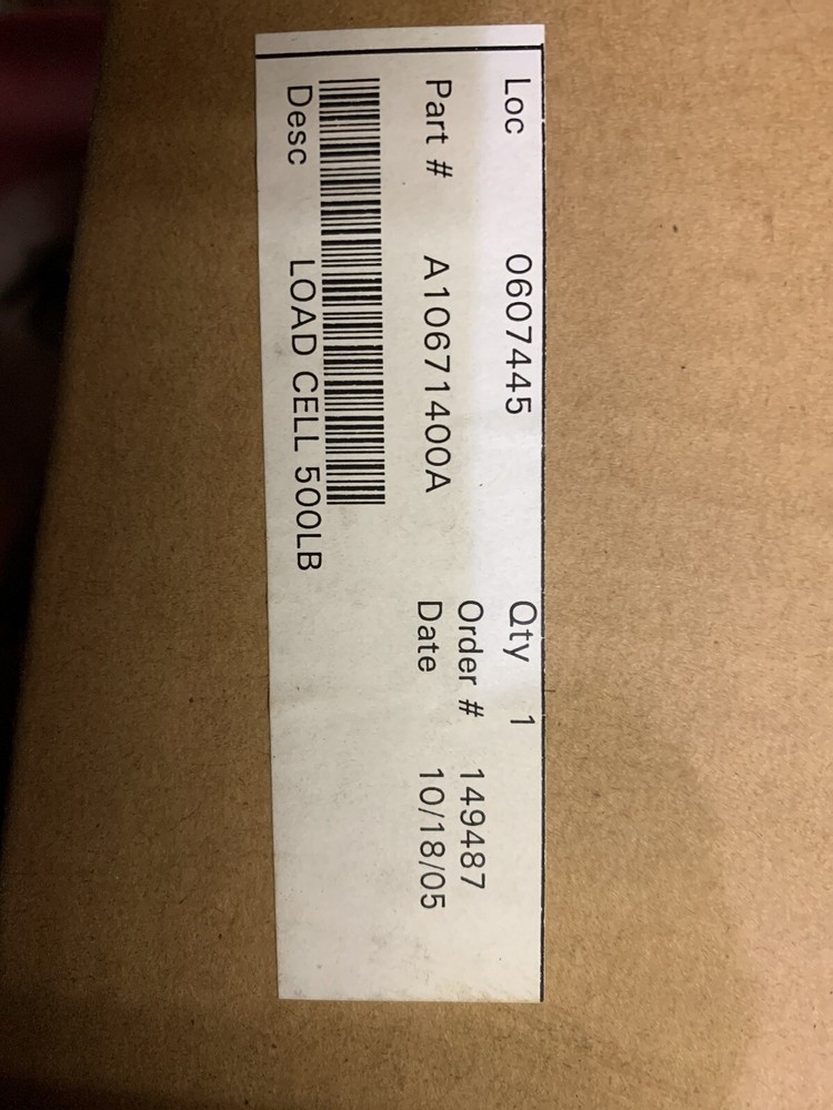 NIB Mettler Toledo A10671400A 500lb Load Cell