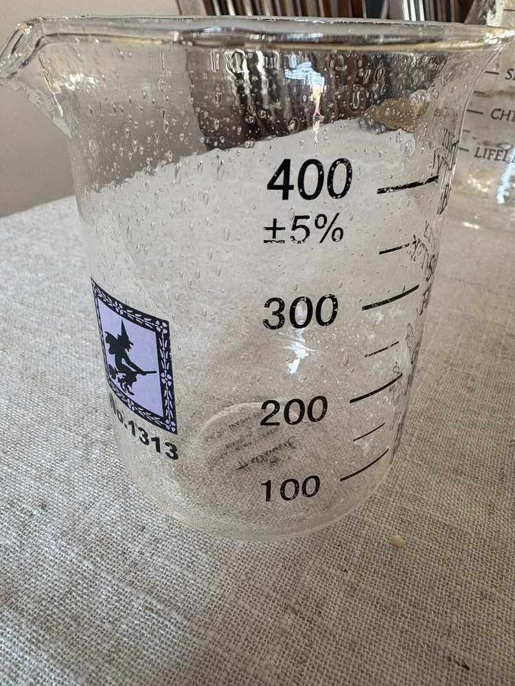 Hallmark:Witch Ware Halloween Alchemy Decor Party #1313 Beaker & Flask Barware