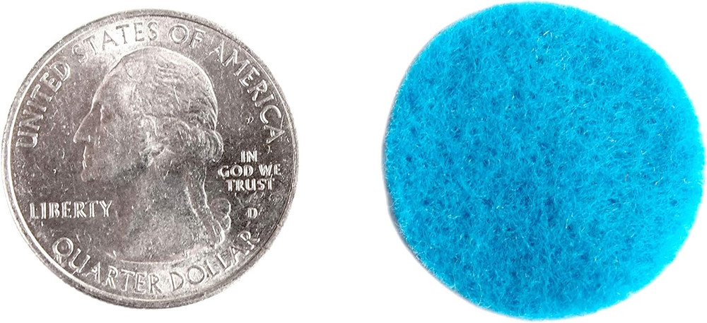 Neon Blue Craft Felt Circles (1 Inch - 100pc)