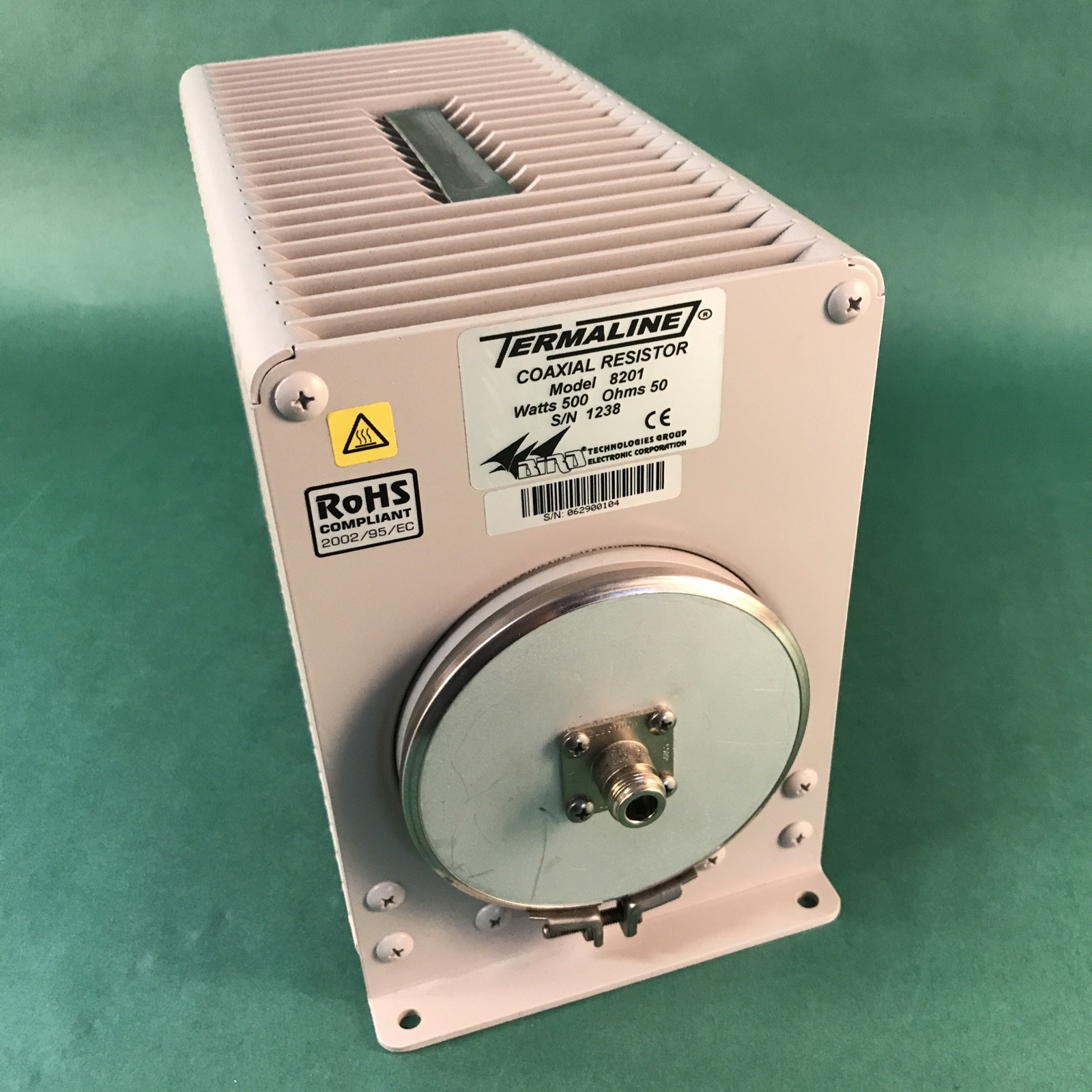 Bird Electronic Corp Termaline Coaxial Resistor Model 8201 - Watts 500 Ohms 50