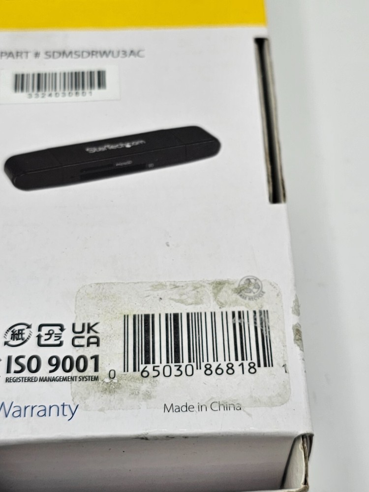 StarTech.com SDMSDRWU3AC USB 3.0, USB C & A Memory Card Reader for SD/MicroSD