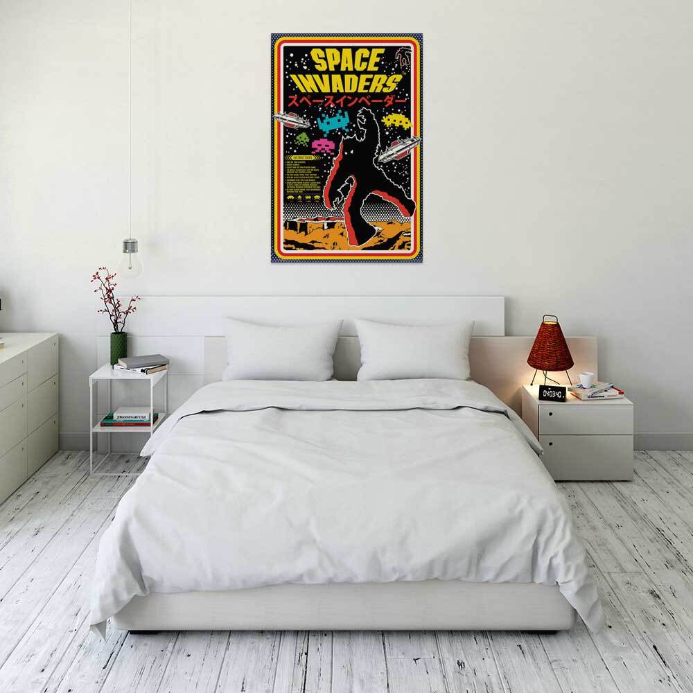 Space Invaders Video Game Poster - 24" x 36"