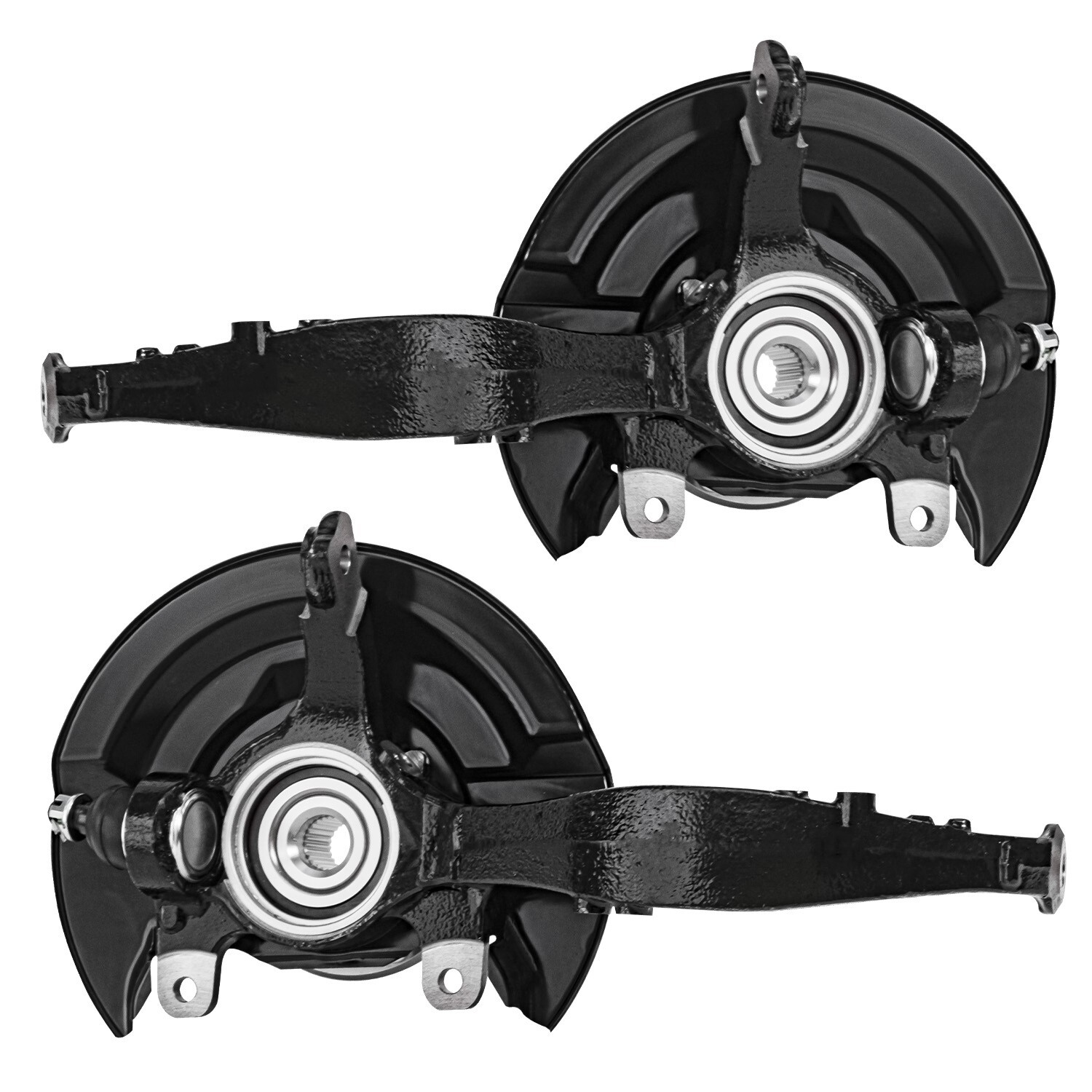 Front Steering Knuckles & Wheel Hub Bearings Set for 2003-2007 Honda Accord 2.4L