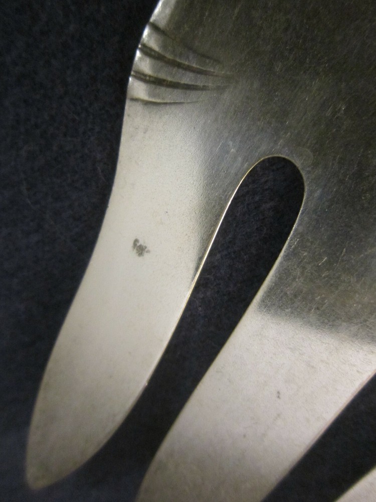 silverplated Victorian serving fork EUDORA 1888 Towle Mfg. Co. Clough server