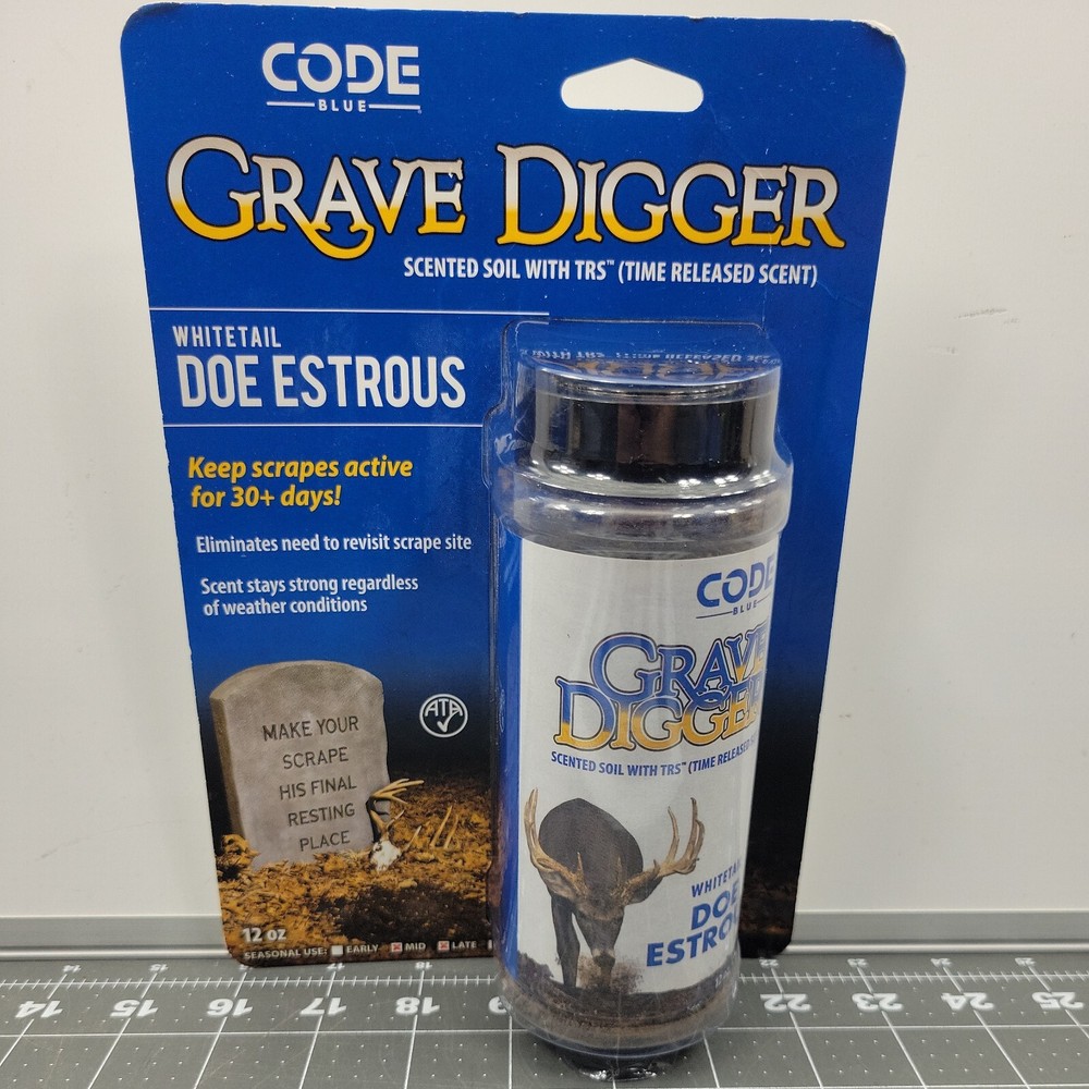 New Code Blue Grave Digger Doe Estrous 12 oz #A1367