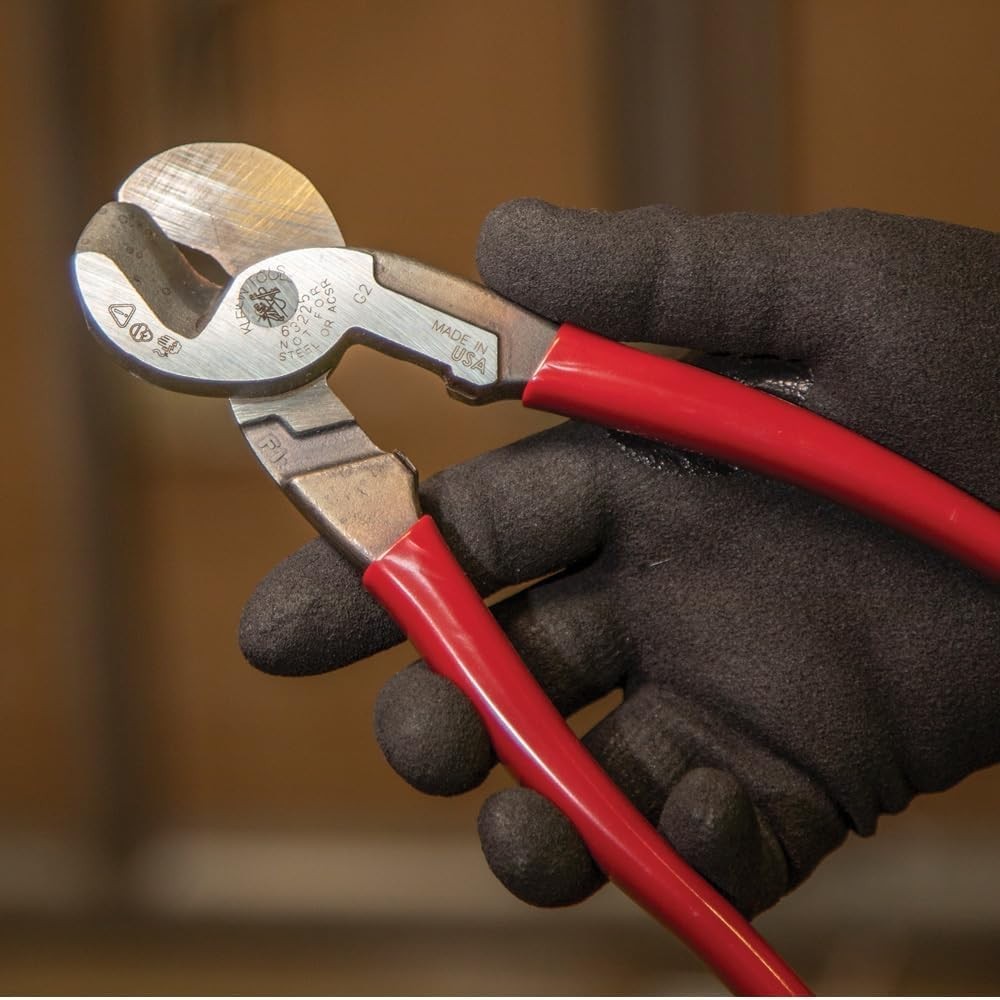 Durable 9-Inch High Leverage Cutter with Precision Jaws for Easy Cable Cutting