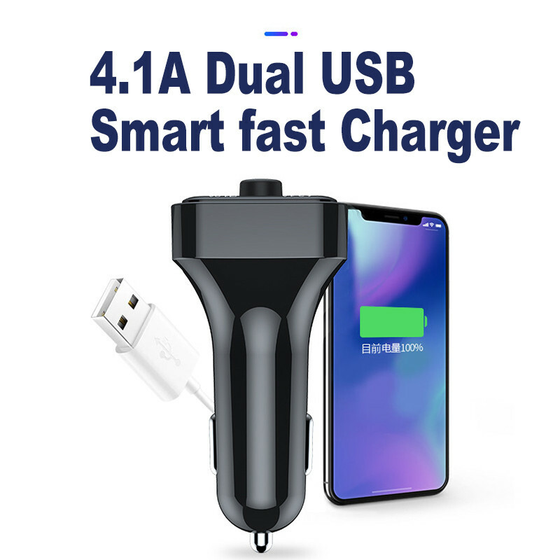 Wireless Car Bluetooth FM Transmitter MP3 Audio USB Charger Adapter Hands-free