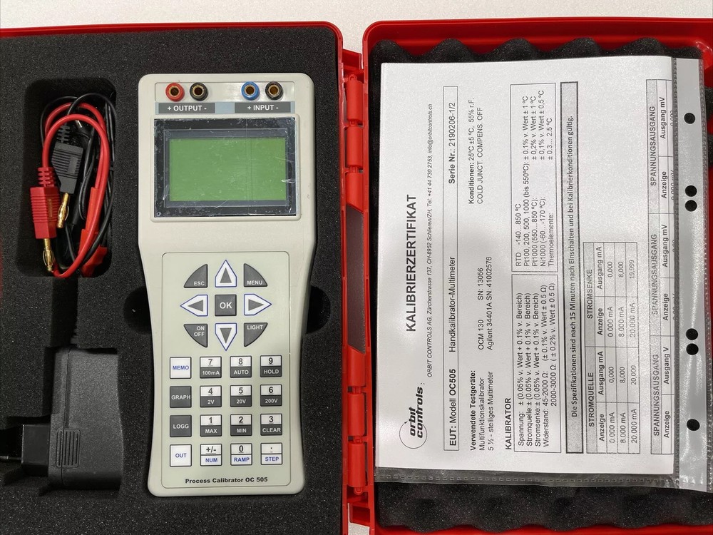 New Omega OC505 Multifunction Process Calibrator with optional Data Logger.