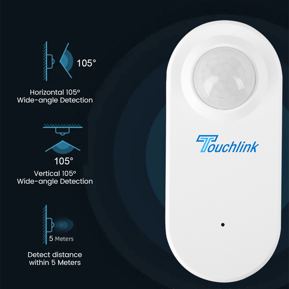 Touchlink Tuya Zigbee Smart PIR+ Light Sensor Human Motion Infrared Sensor