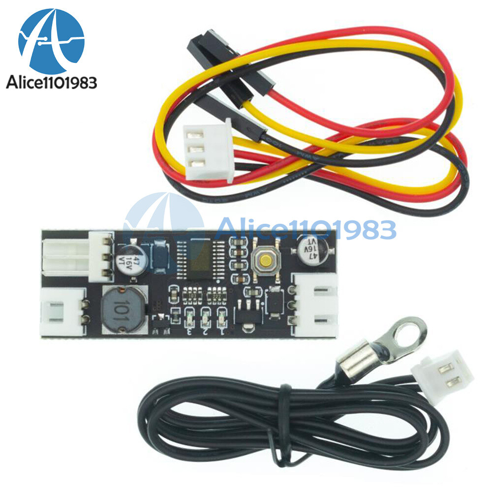 DC12V Computer Fan Temperature Control Governor Speed Controller Module 2~3Wire