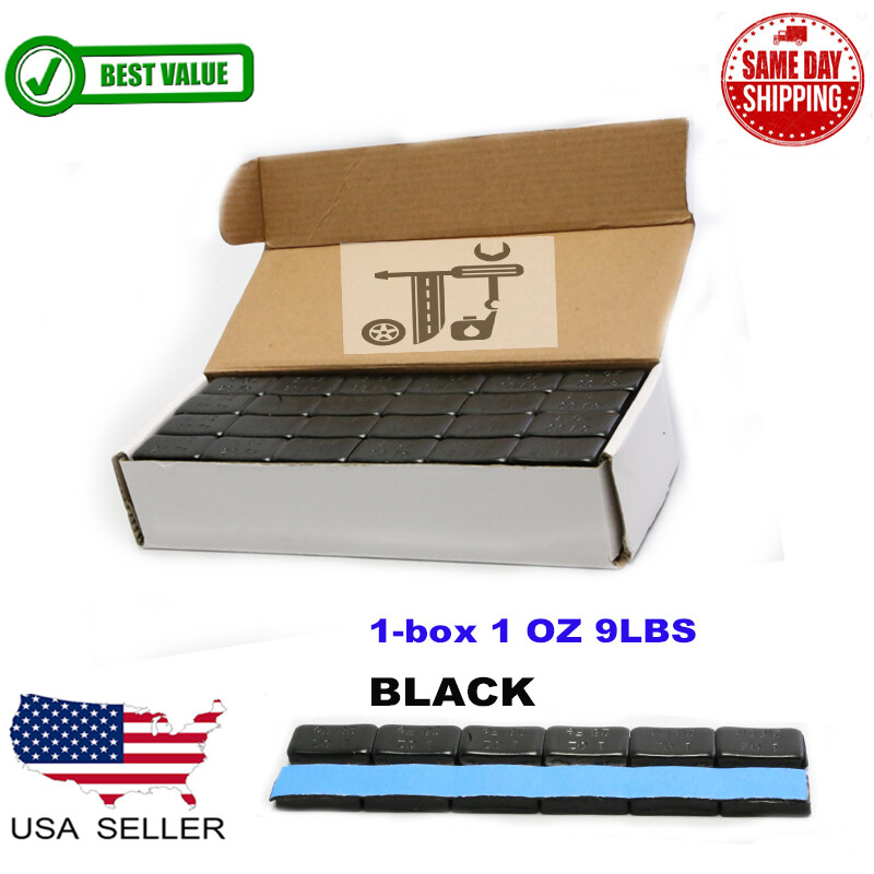 6box 1/4,1/2,1OZ GRAY & BLK WHEEL WEIGHTS STICK-ON ADHESIVE TAPE 54 LB LEAD-FREE