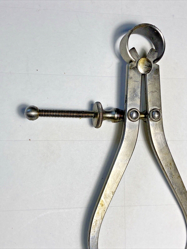 Starrett 4" Outside Spring Caliper Solid Nut No. 79 USA