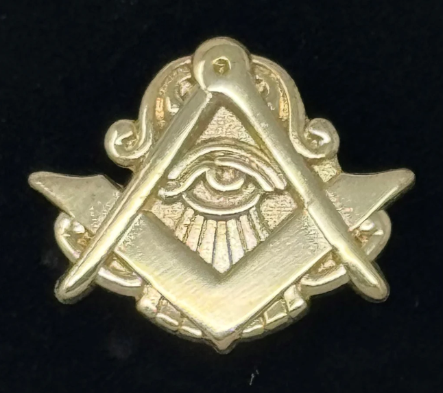 Square & Compass Lapel Pin