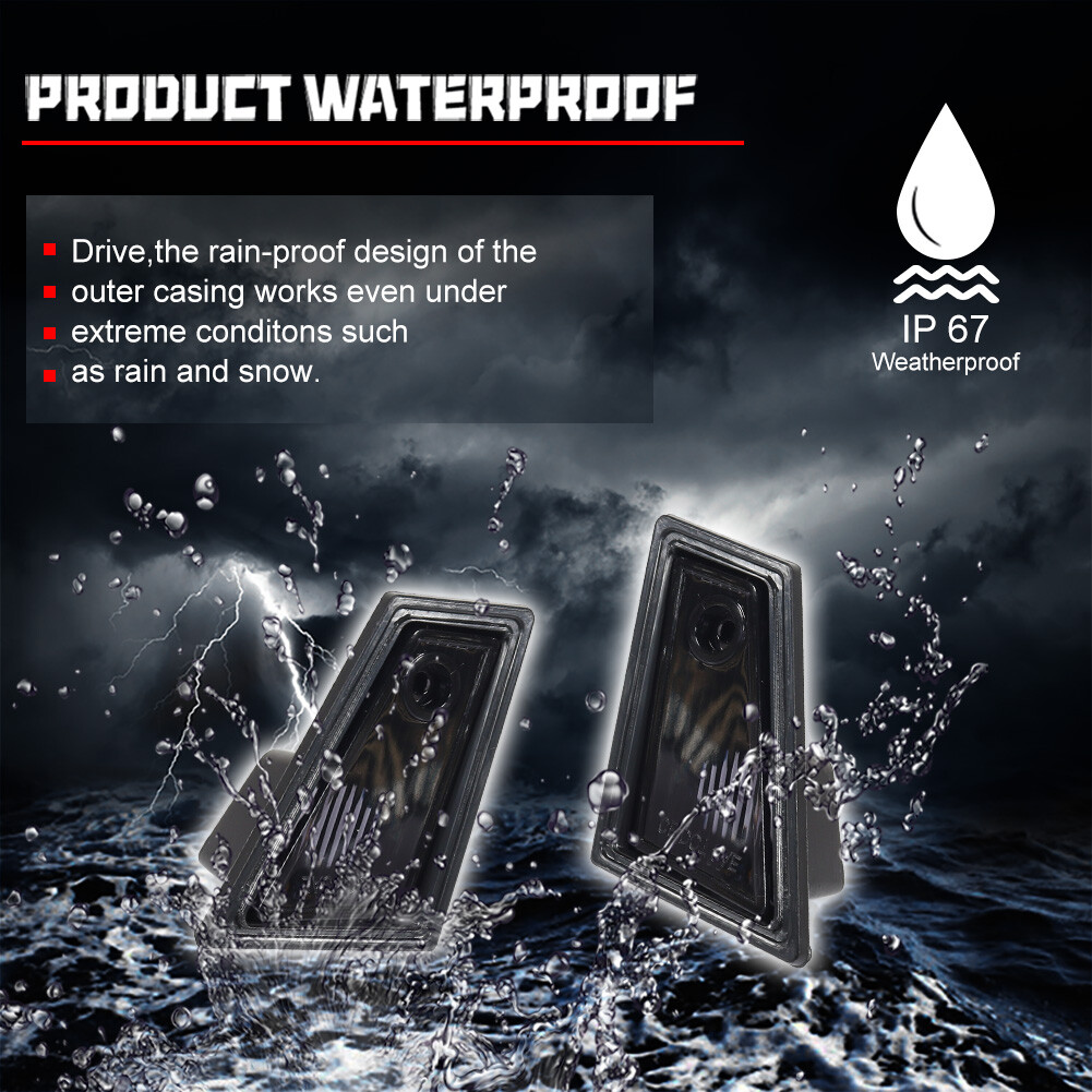 2x Rear License Plate Light Housings for 79-88 NEW Monte Carlo Monte Carlo SS LS