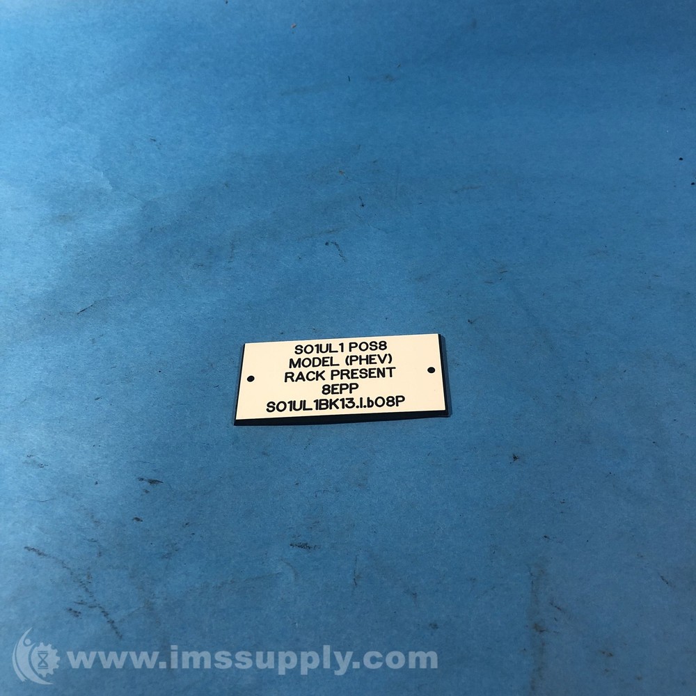 SO1UL1POS8 8EPP Plastic Legend Plate FNIP