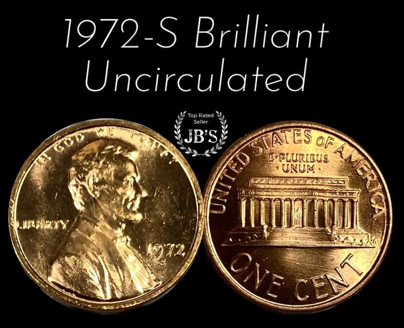 1972 S Lincoln Memorial Cent BRILLIANT UNCIRCULATED *JB's Coins*