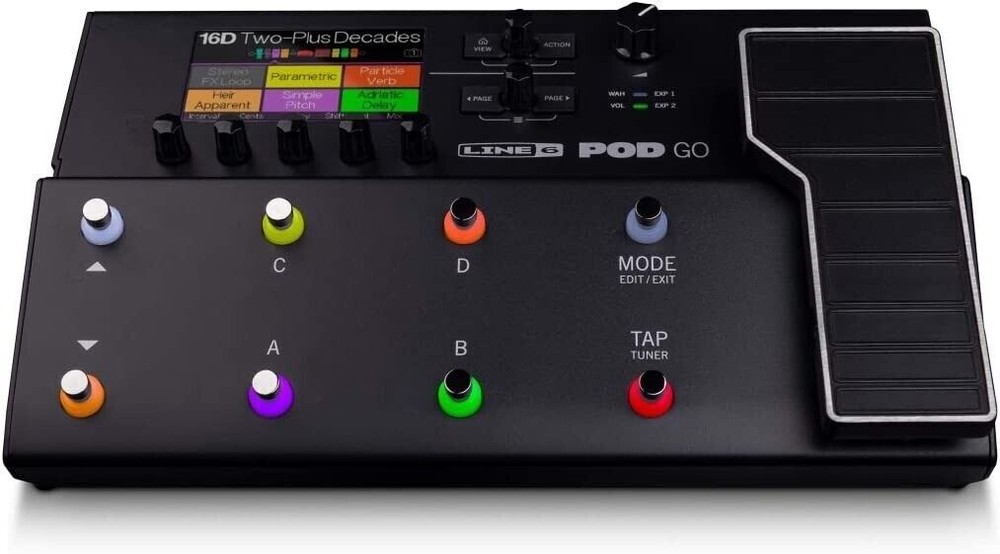Line 6 POD Go Guitar Multi-Effects Processor Black NEW