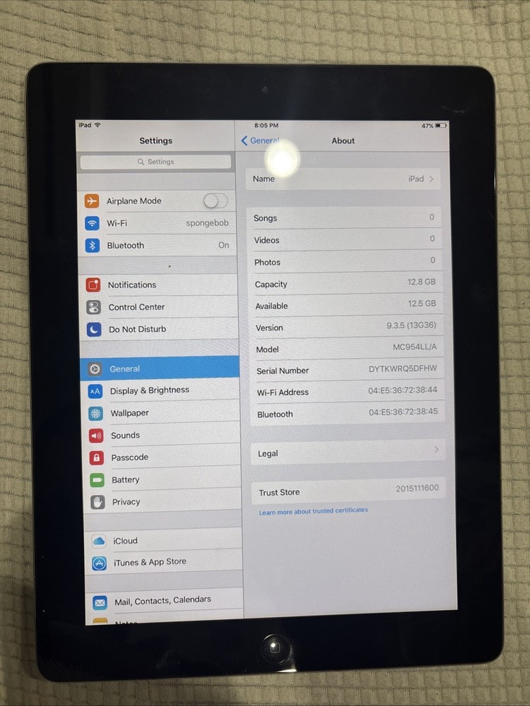apple ipad a1395 16gb