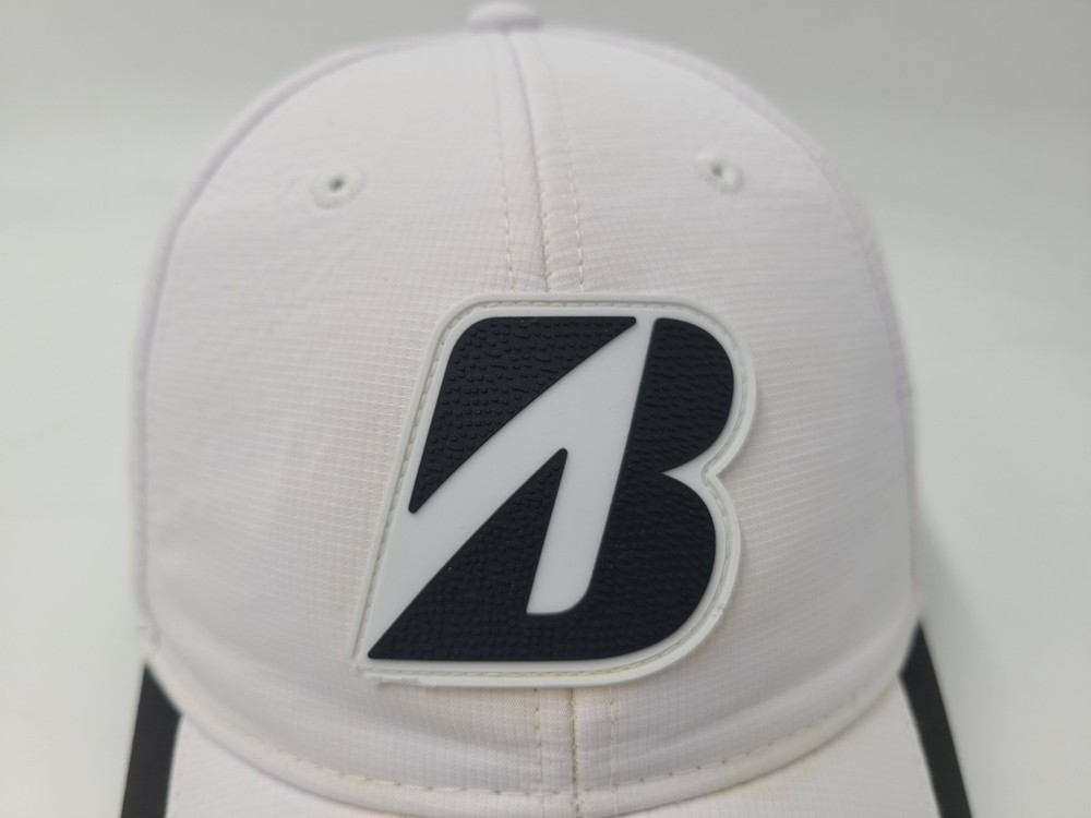 Bridgestone Golf Strapback Adjustable Hat Cap Polyester Men Women White Black