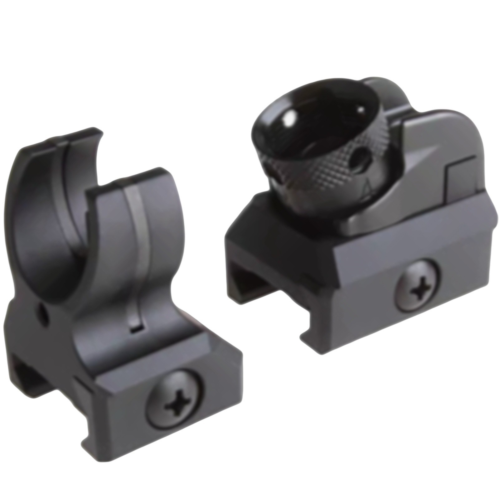 T actical Iron Low Profile Front & Rear Sight Set For P icatinny D iopter S cope
