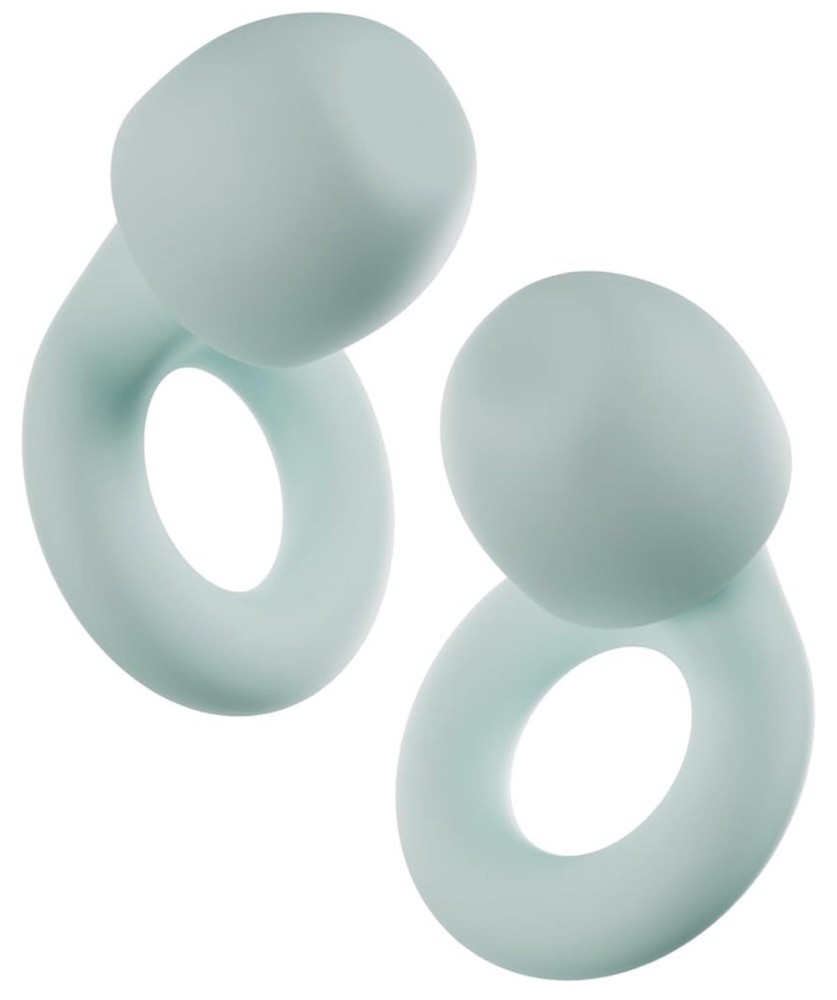 Loop Quiet 2 Ear Plugs Ultra-Comfy Reusable Noise-Reducing Earplugs (Mint)