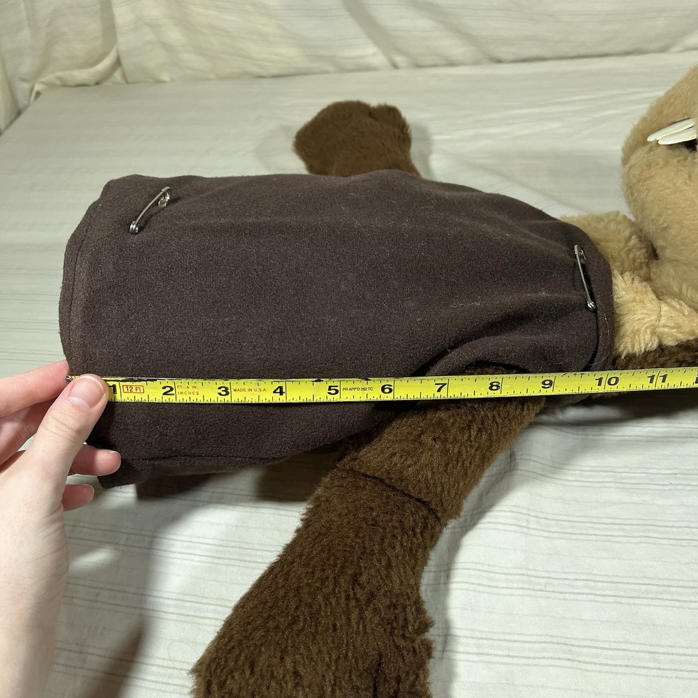 Vintage Puppet Large Hand Arm Puppet Beaver/Chipmunk Brown Muppet Handmade?