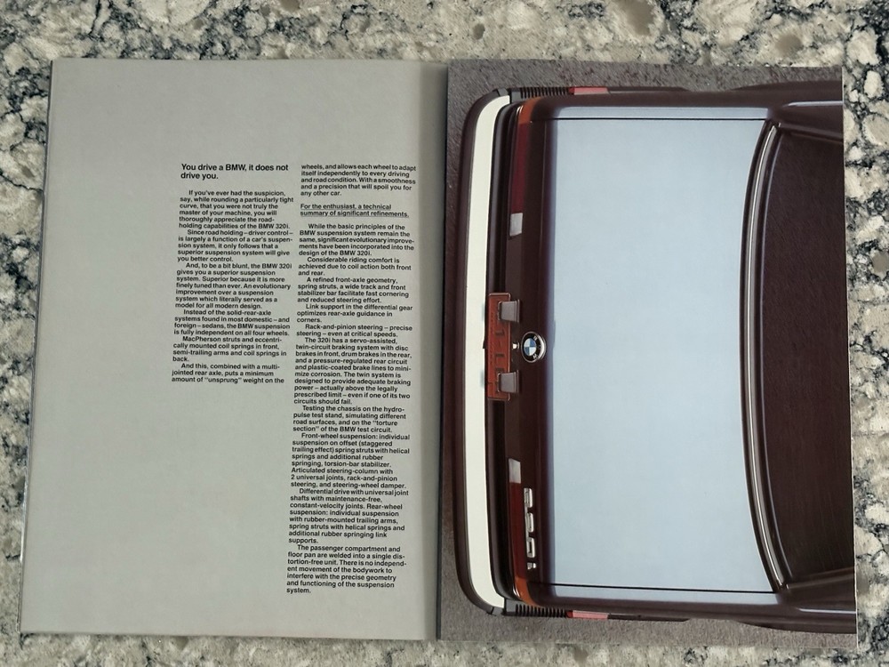 1979 BMW 320i Brochure