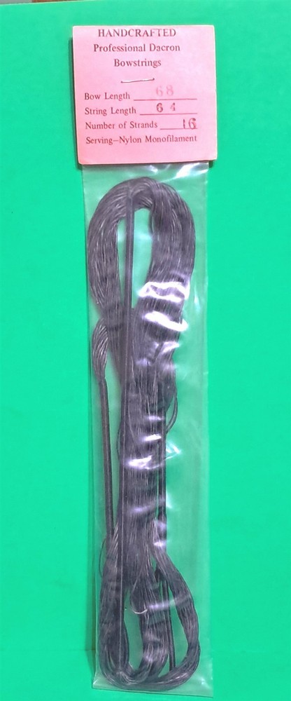 New Bowstrings by Binney Replacement Recurve or Longbow String - 68" AMO 16 str