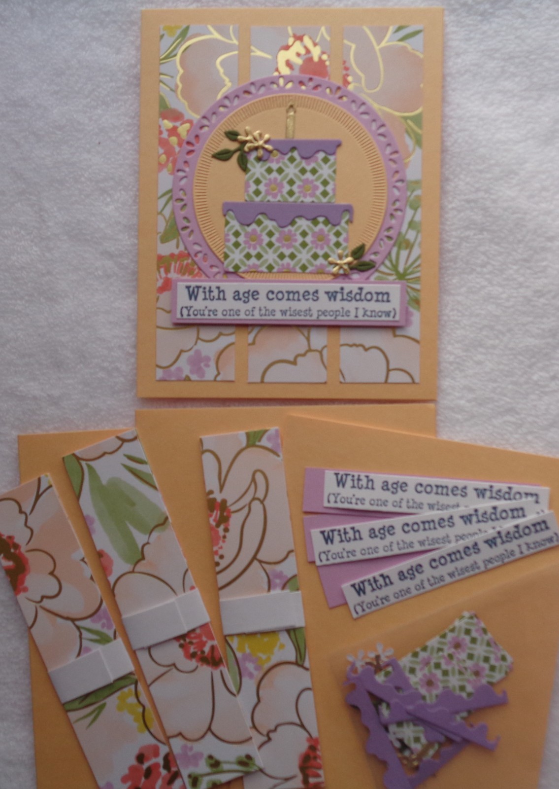 Stampin Up! Card Kit FUNNY BIRTHDAY Pretty Cake & Floral LOVELY & BEAUTIFUL dsp