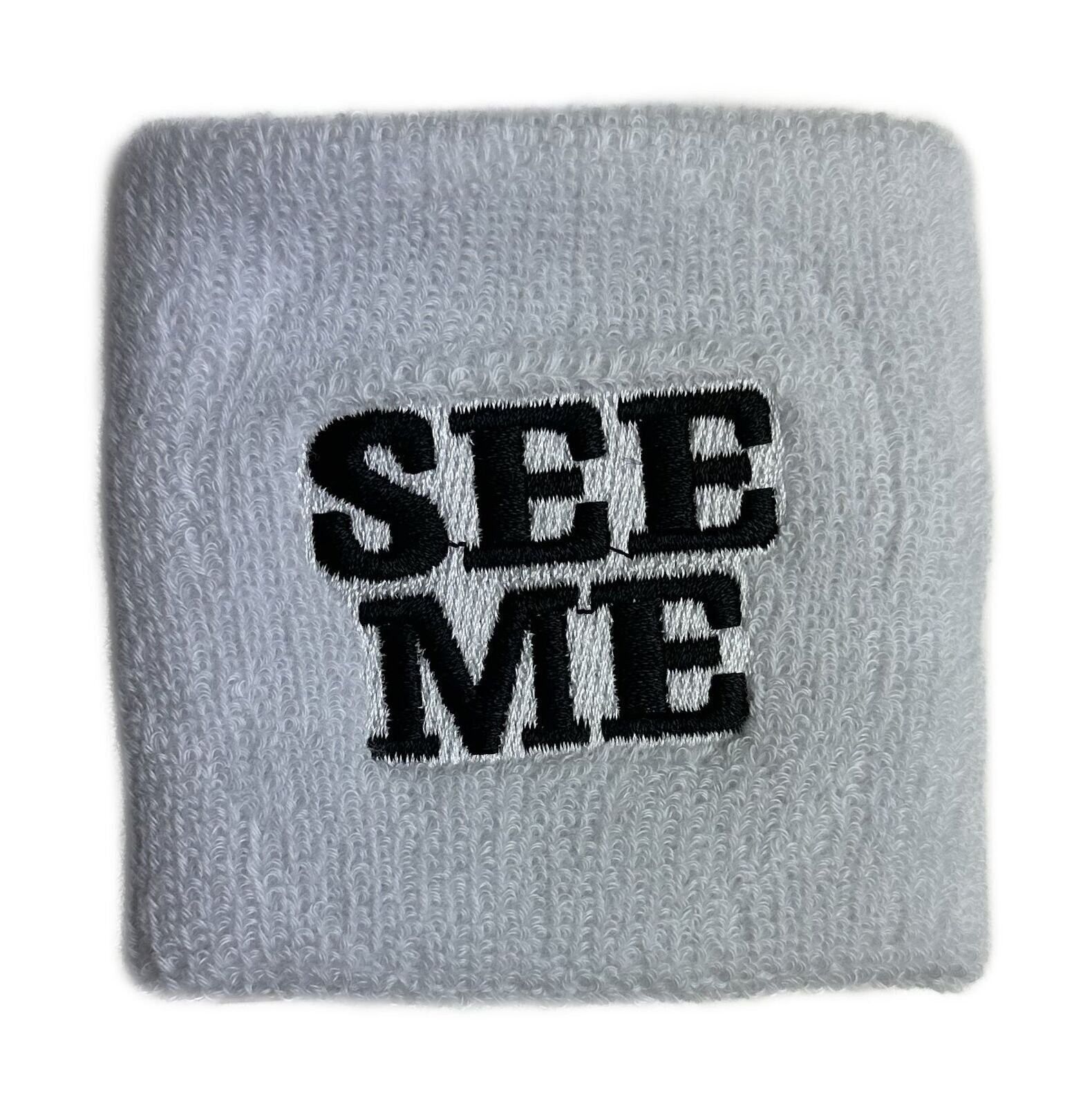 John Cena You Can't See Me Chaingang Black White Headband Wristband Set