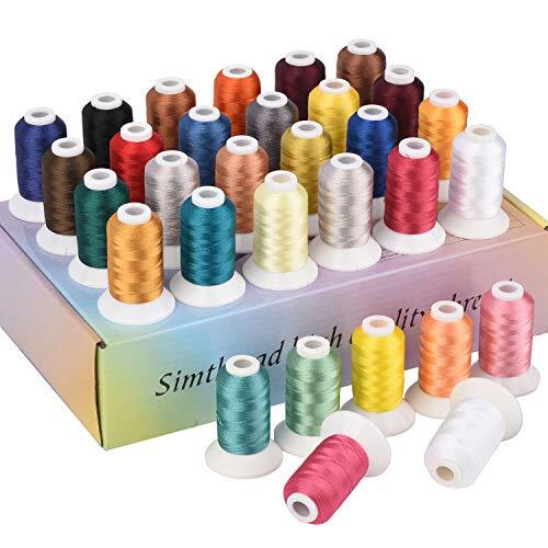 32 Colors Polyster Embroidery Machine Thread Kit 550Yards Each Spool