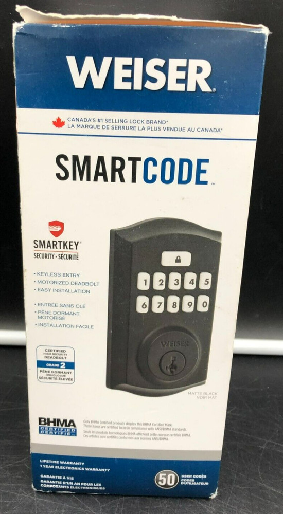 WEISER Smartcode: Keypad Electronic Deadbolt - 50 User Codes *NEW, SEALED*