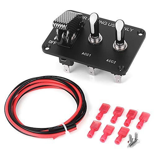 Car Switch Panel Toggle Switch Panel 12v 20a Ignition Switch On blue led light