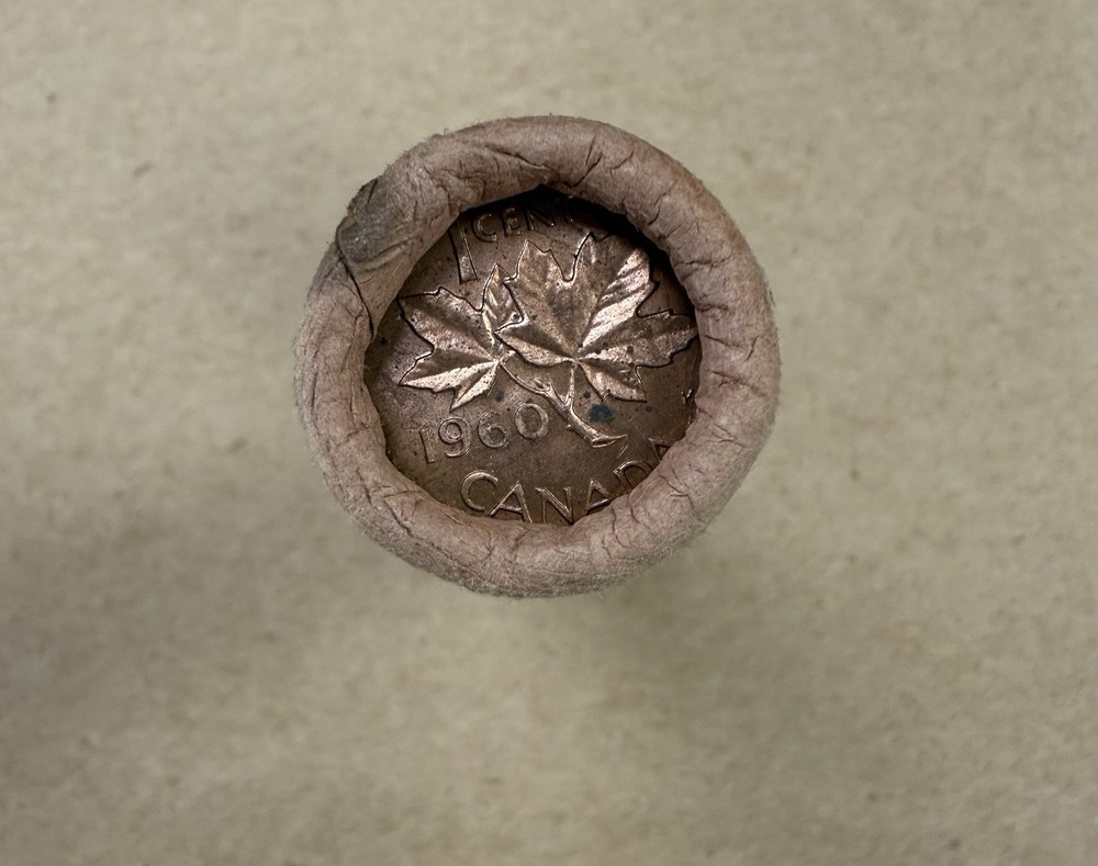 1960 Canada Penny ROLL (50 coins) - UNCIRCULATED