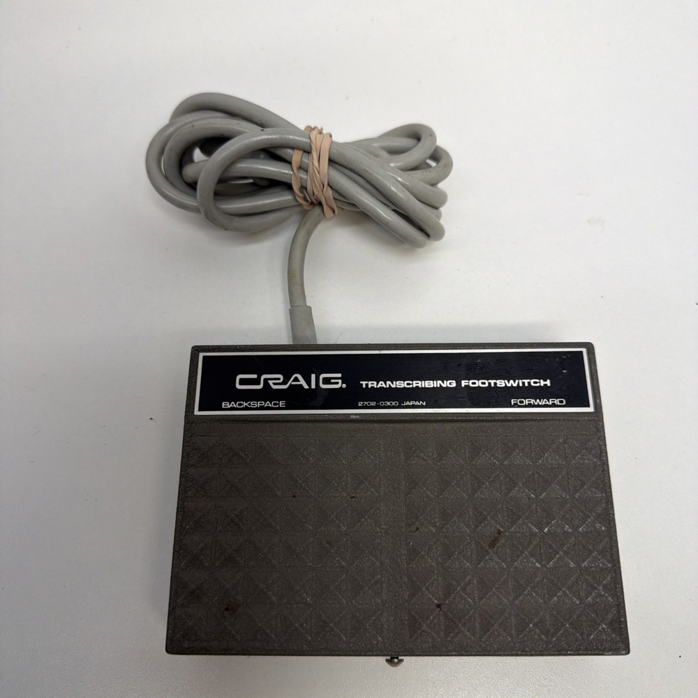 Craig transcribing foot switch 2702-0300