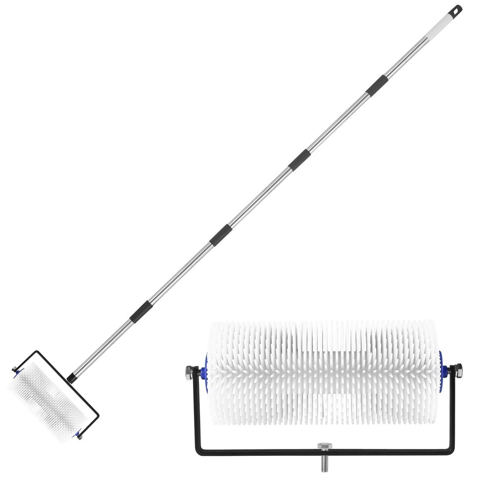 9” Spiked Roller for Self-Leveling Concrete & Epoxy - Adjustable Handle, Bubble