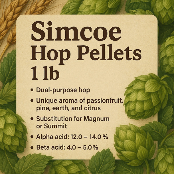 YCH Hops Simcoe Hop Pellets 1 lb
