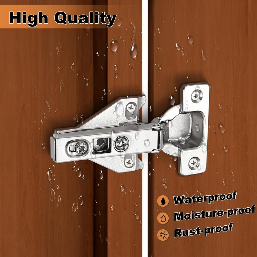 Probrico CHHS09 Clip On Face Frame Mounting Hinges, 1 Pair
