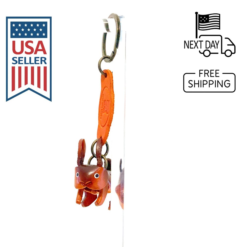 Rabbit Handmade Leather Keyring