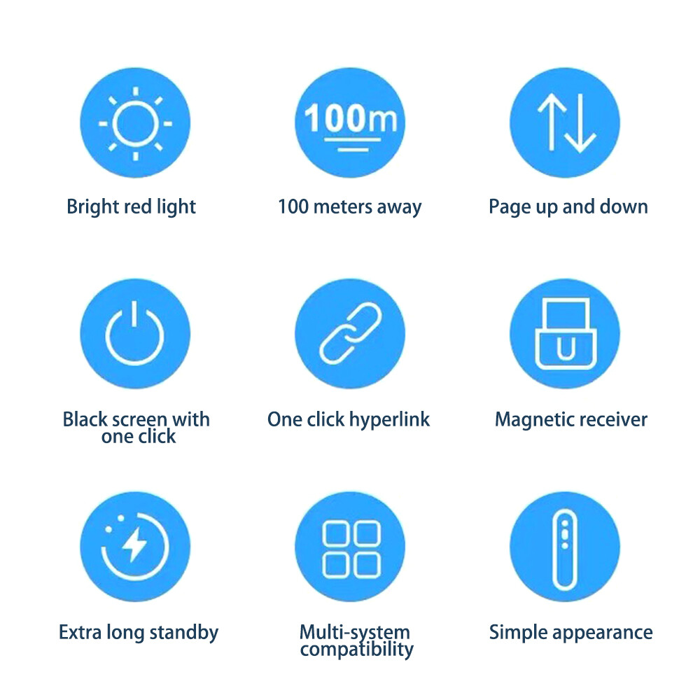 Power point Presentation Remote Wireless USB PPT Presenter Laser Pointer Clicker