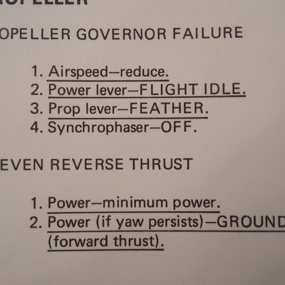 Grumman OV-1B Mohawk Operator's & Crewmembers Checklist