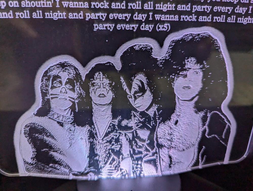 KISS Rock N Roll All Nite L.E.D. Large light display