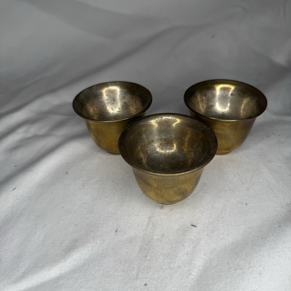 Antique Engraved Solid Brass Tea/Coffee Service Set
