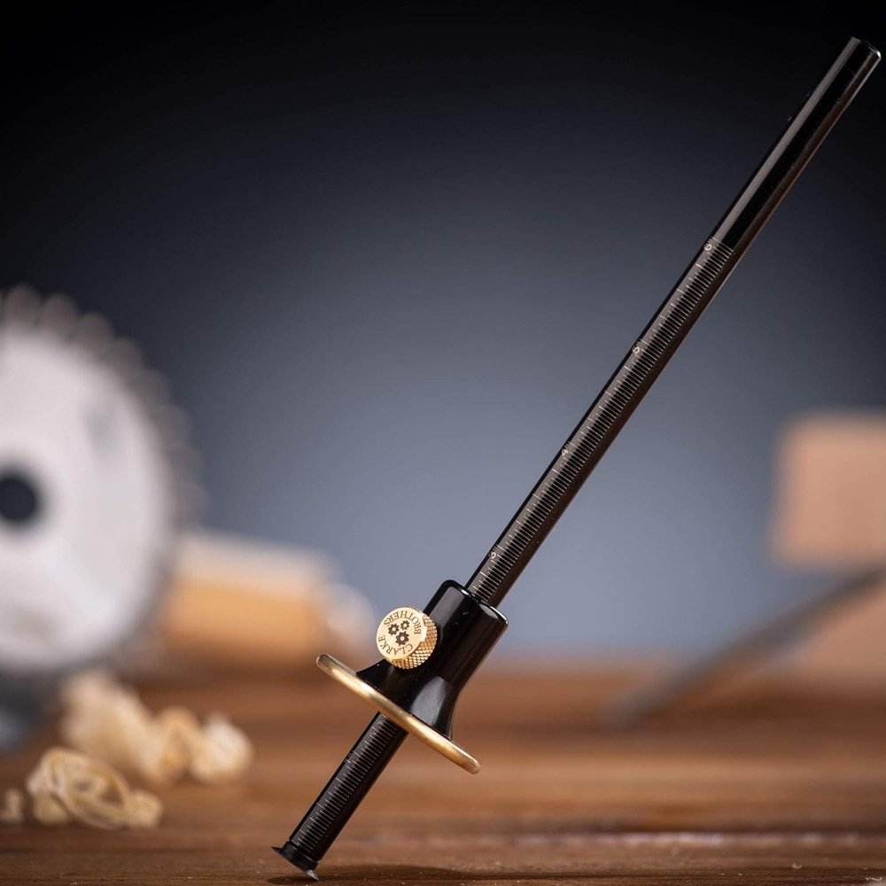 Lightweight Wood Marking Scriber with Retractable Closure & Replacement Cutters