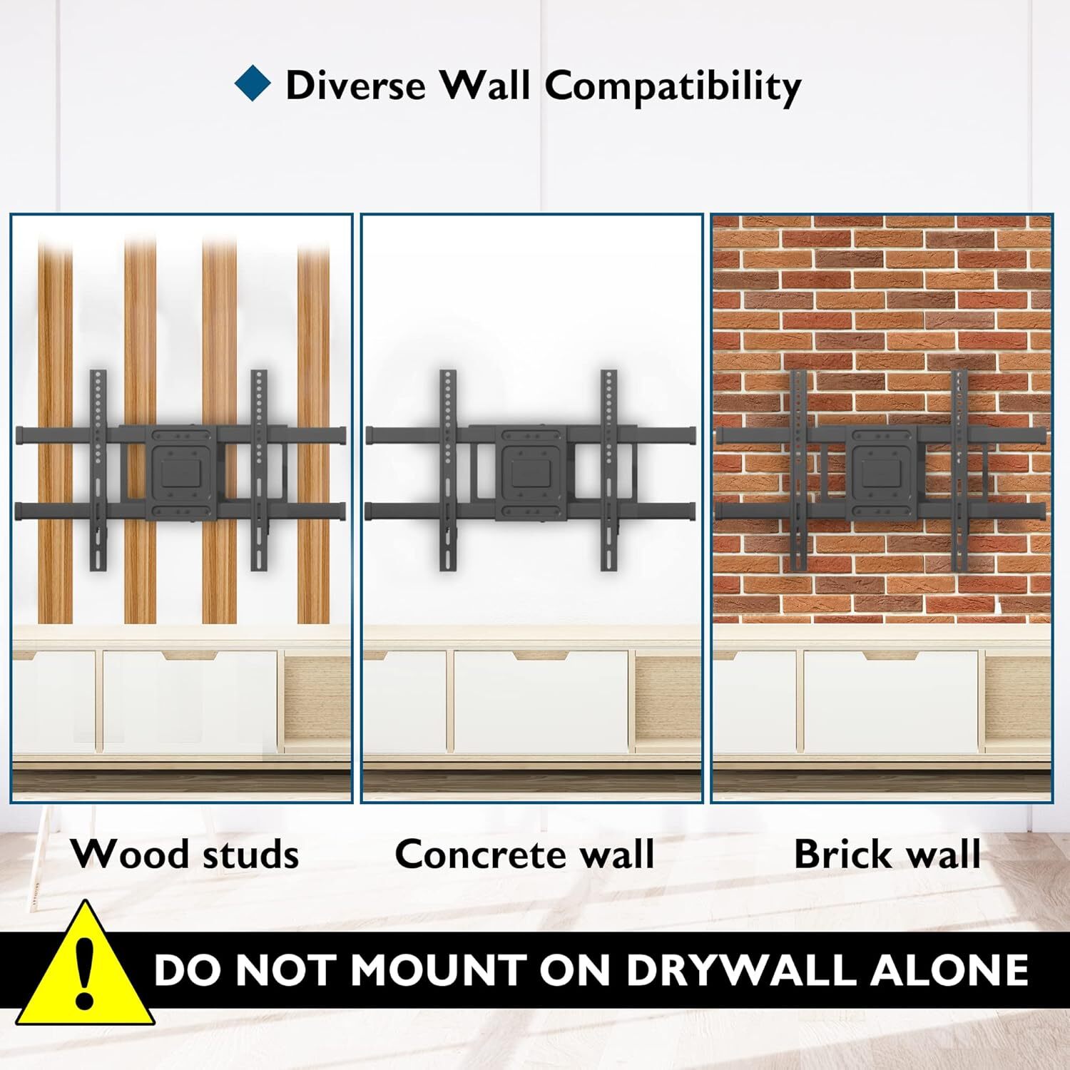 TV Wall Mount with Extra Long Extendable Arm for 32-75 In TVs,Holds Up to 132lbs