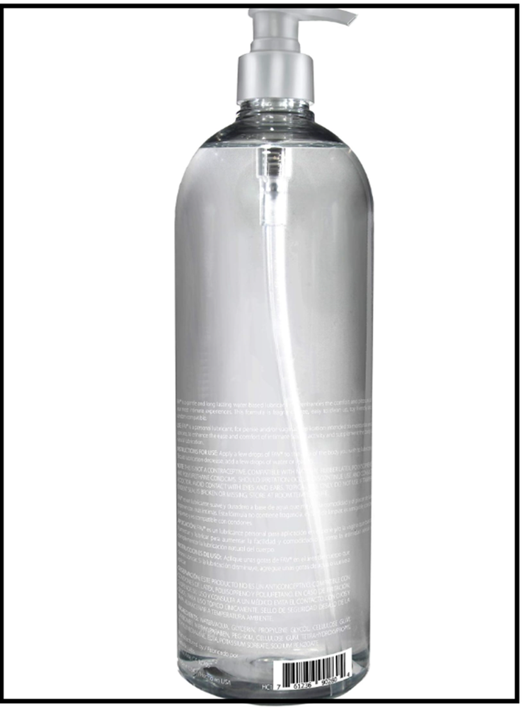 Water Based Luxury Personal Lubricant, 33.5 Fl Oz