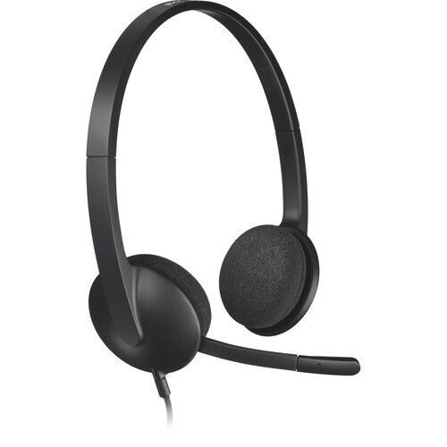Logitech H340 USB Computer Headset - Black