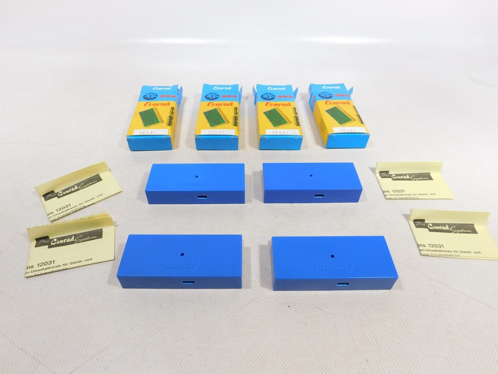 Conrad H0 DC AC 4X 12031 Relay Module For Model Train TOP+Box #EJ180-1
