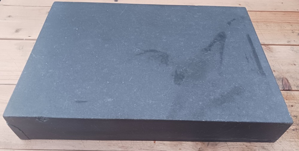 Solid Black Granite Surface Plate 18x12 3" Thick Flat Reference Plane Precision