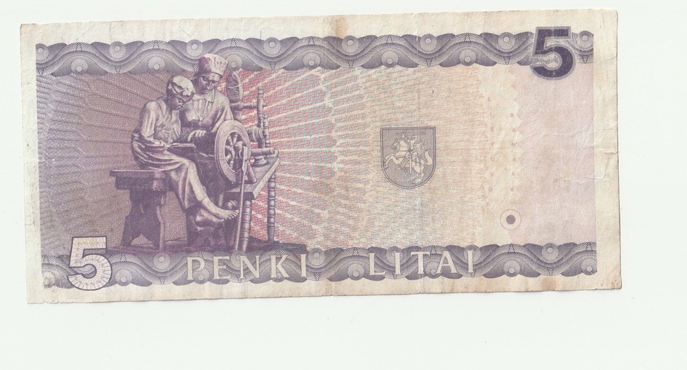 Lithuania 5 Litai 1993